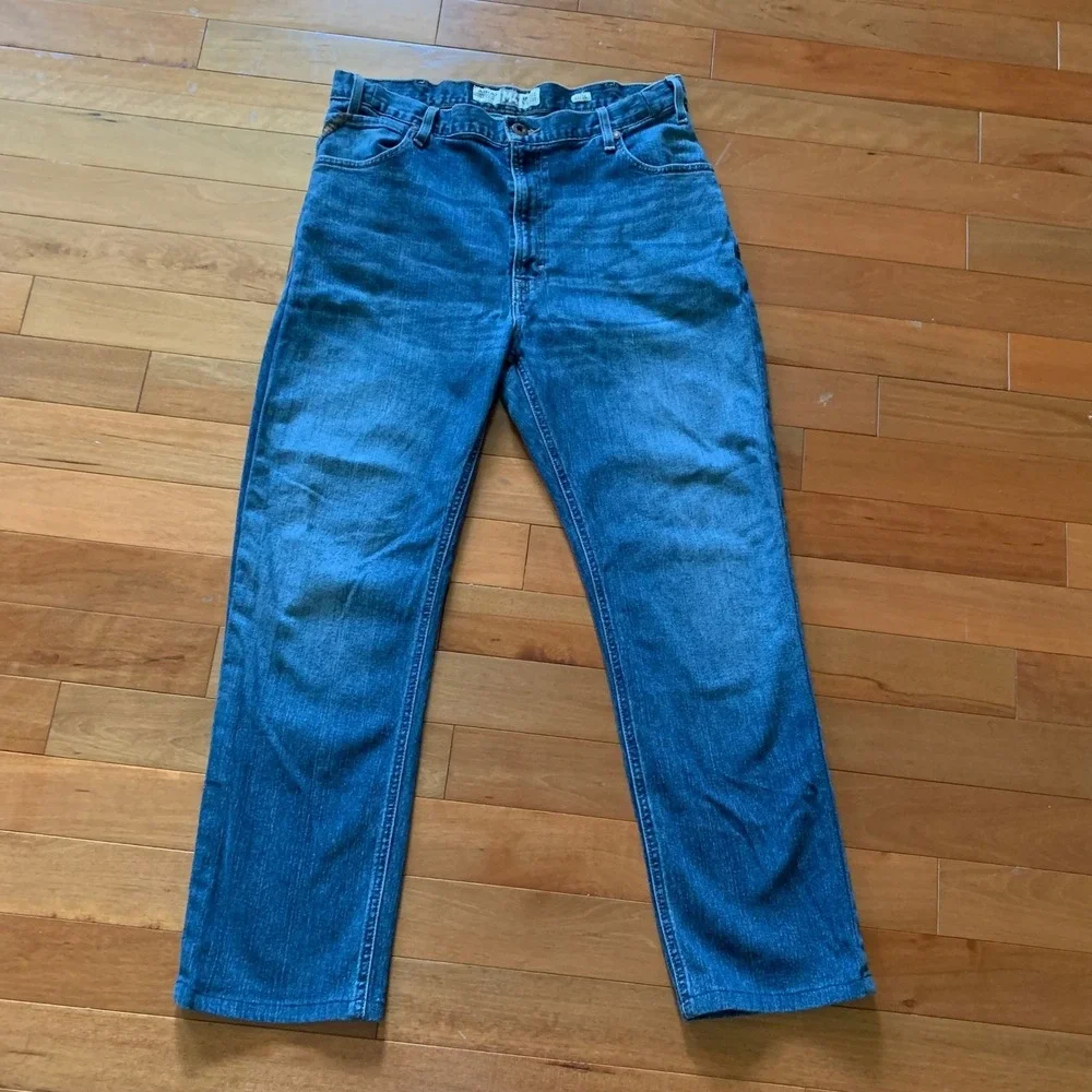 Ariat M4 Legacy 36x29 Relaxed Boot Cut Jeans Mens Blue Denim Western Cowboy